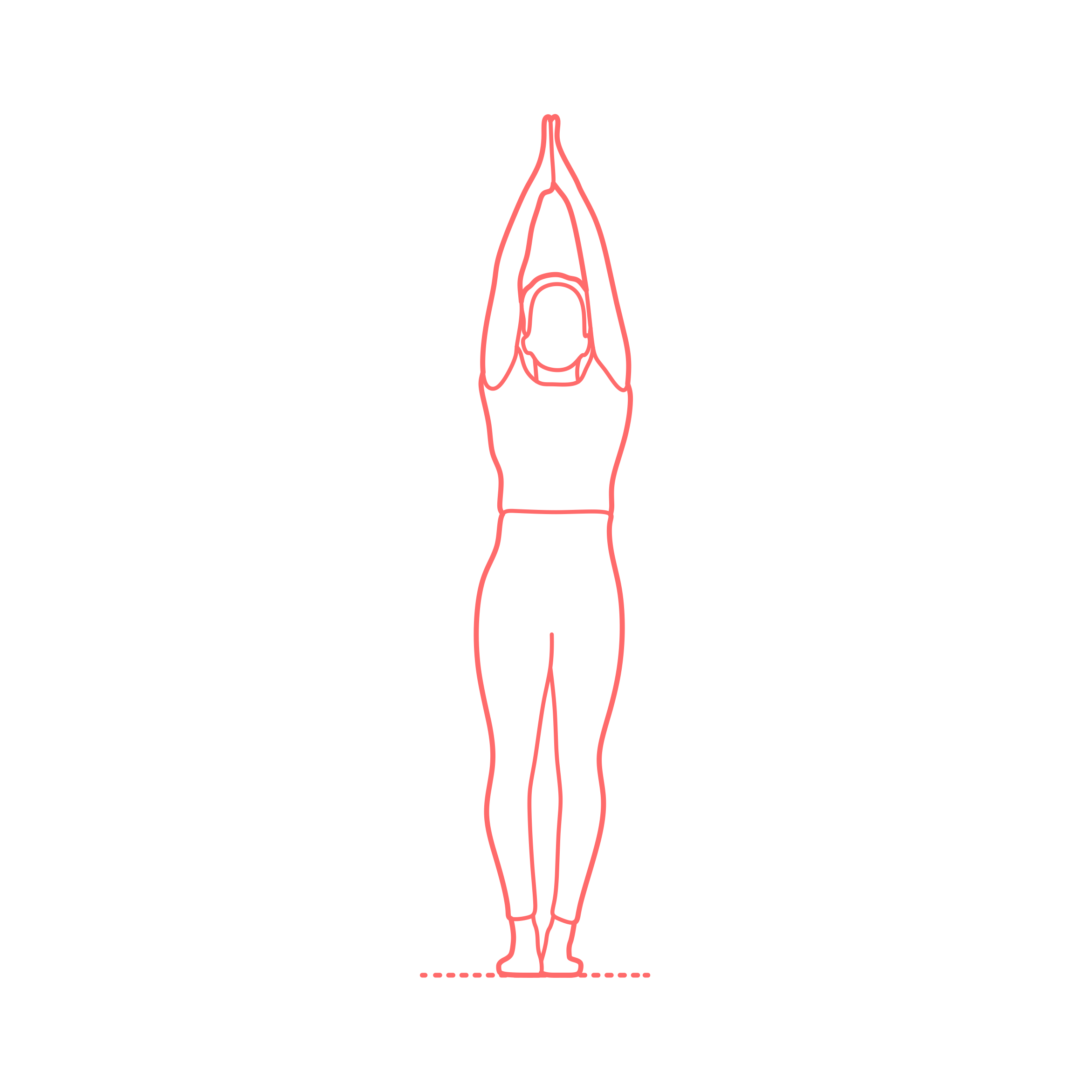 Humans Yoga Poses Upward Salute Pose Svg Line Art Free Vectors